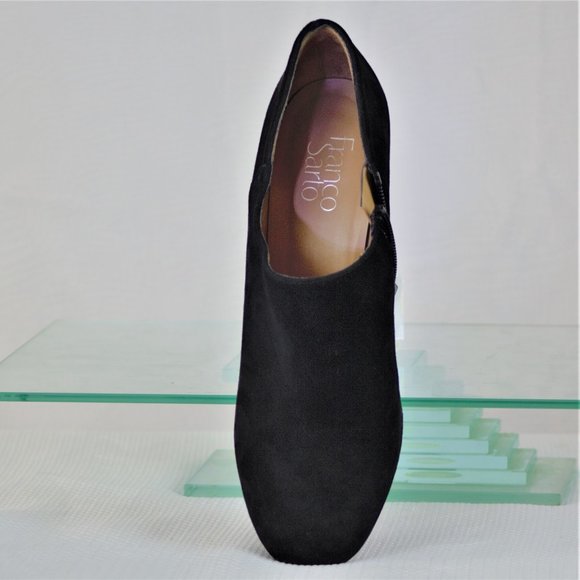 Franco Sarto Bassett 9.5M Black Suede Ankle Bootie - Picture 8 of 16